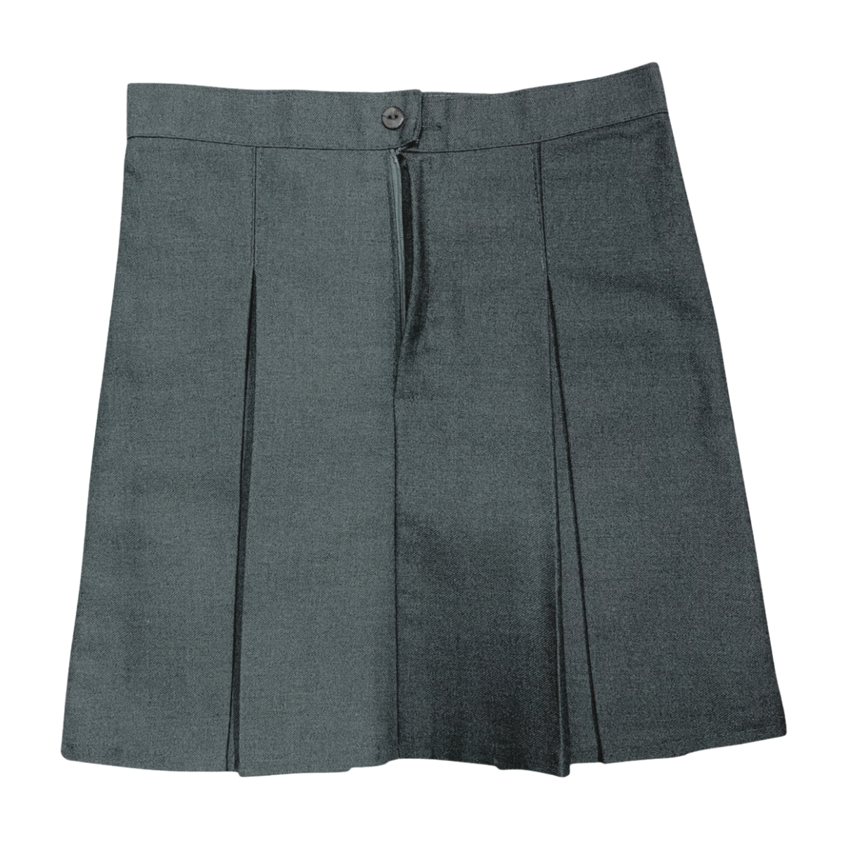 Falda Colegio Niña Juvenil Gris Clásica Confección Nacional-2