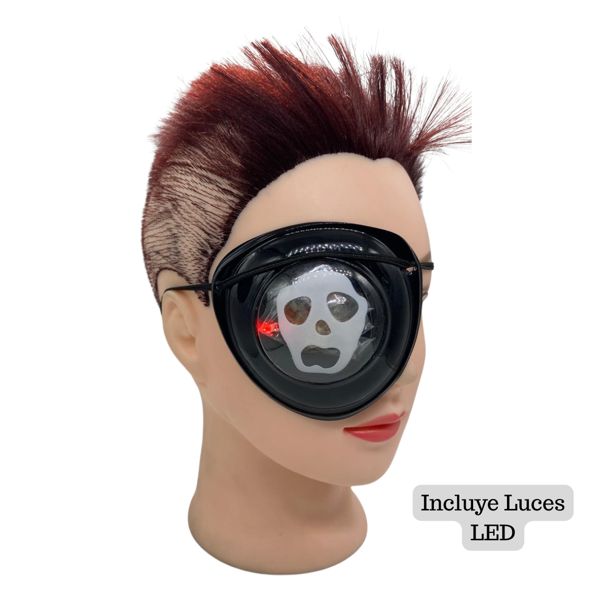 Parche Pirata LED Luminoso Disfraces Halloween 2025-2