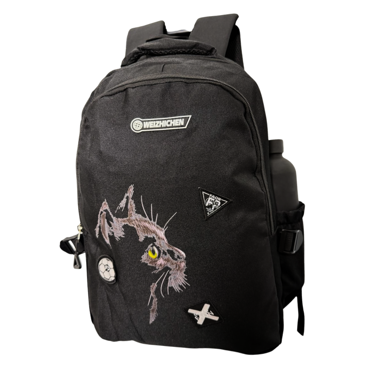 Mochila Bolso Juvenil Estilo Urbano Estampado De Gato 25l-3