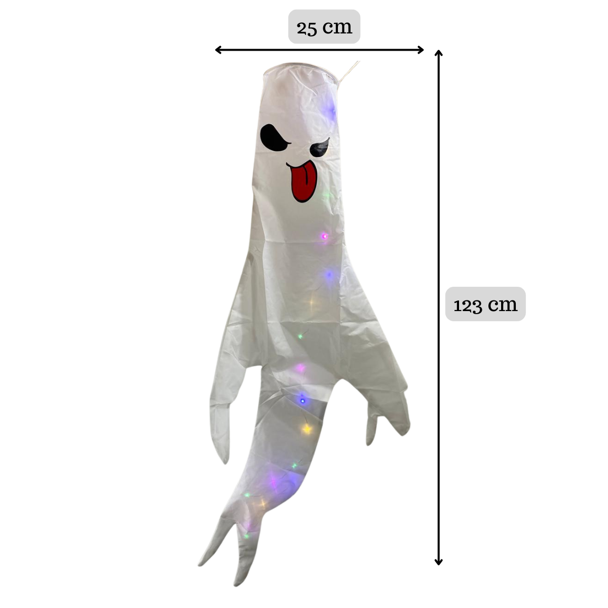 Pack 2 Fantasma Colgante Led Interiores Luces Halloween 2025-2