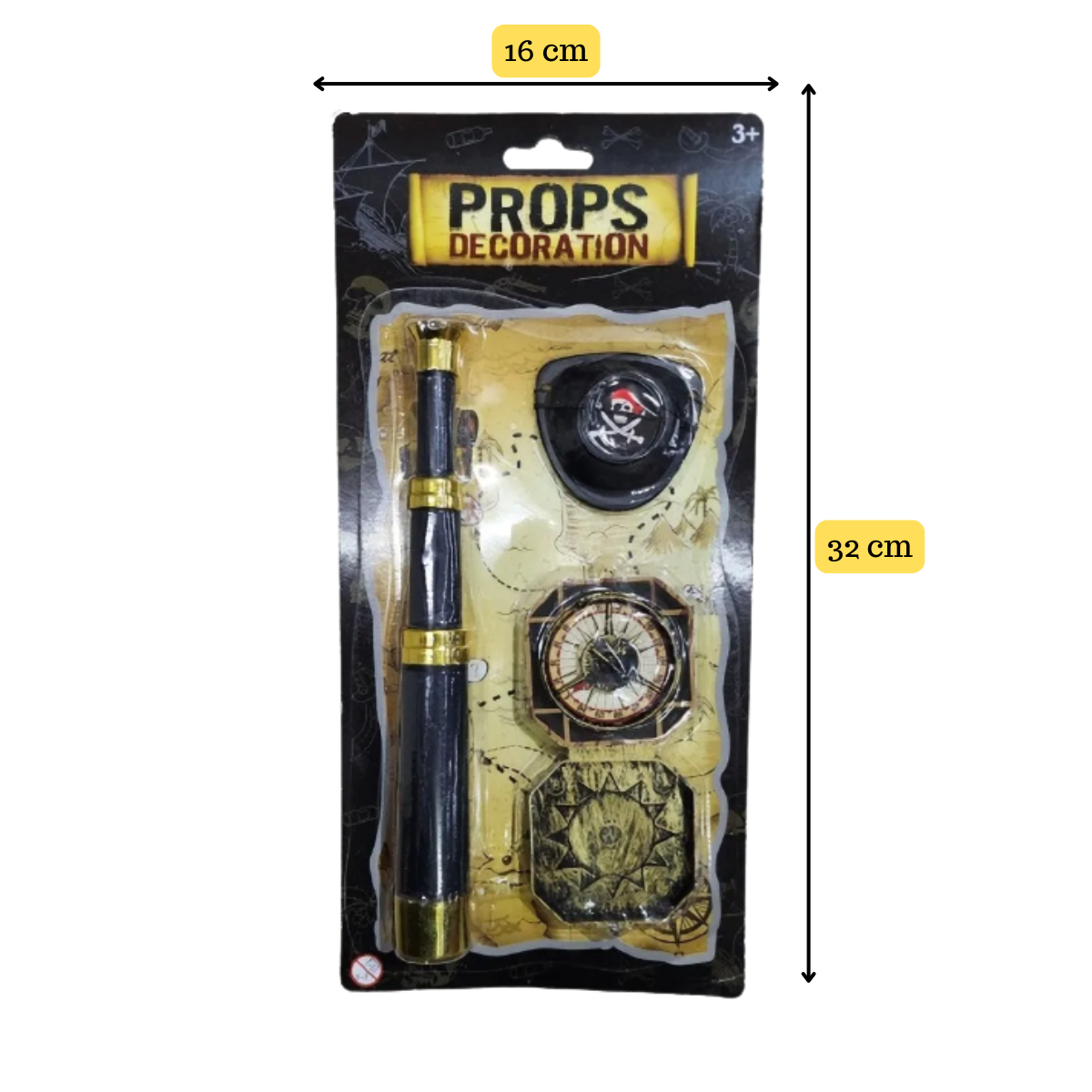 Set Pirata Catalejo+Brujula+Parche Halloween 2025-3