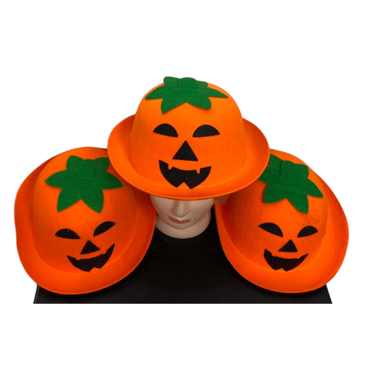 Pack 3 Gorro Sombrero Disfraz Calabaza Fiesta Halloween 2025-3