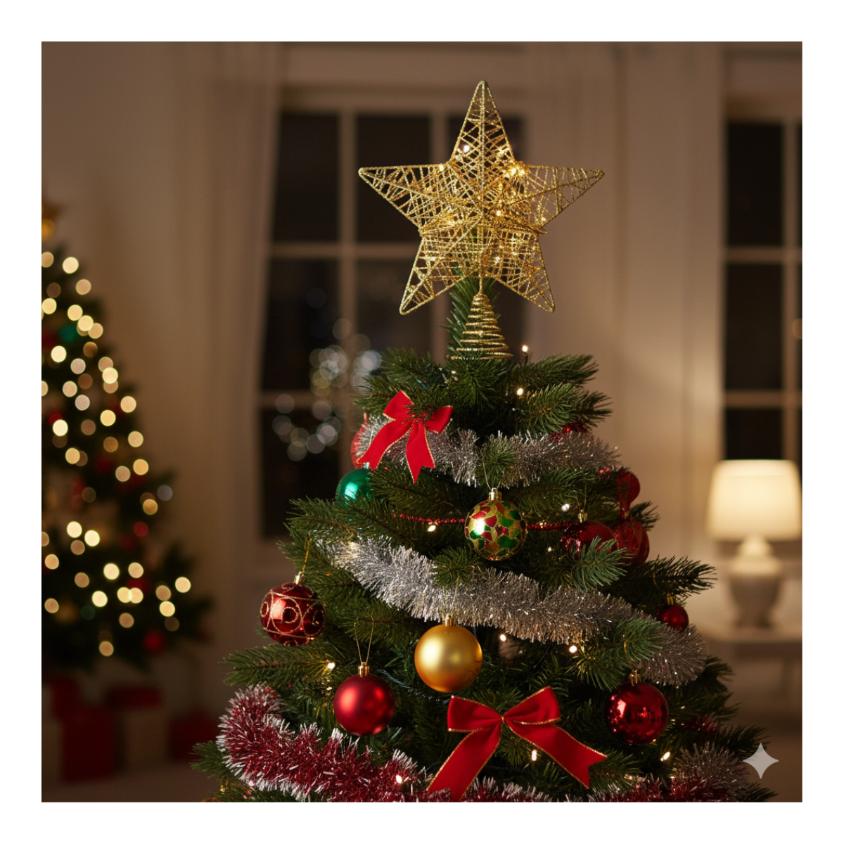 Estrella Árbol Navidad Adorno Navideño Decoración Navidad 2025-4