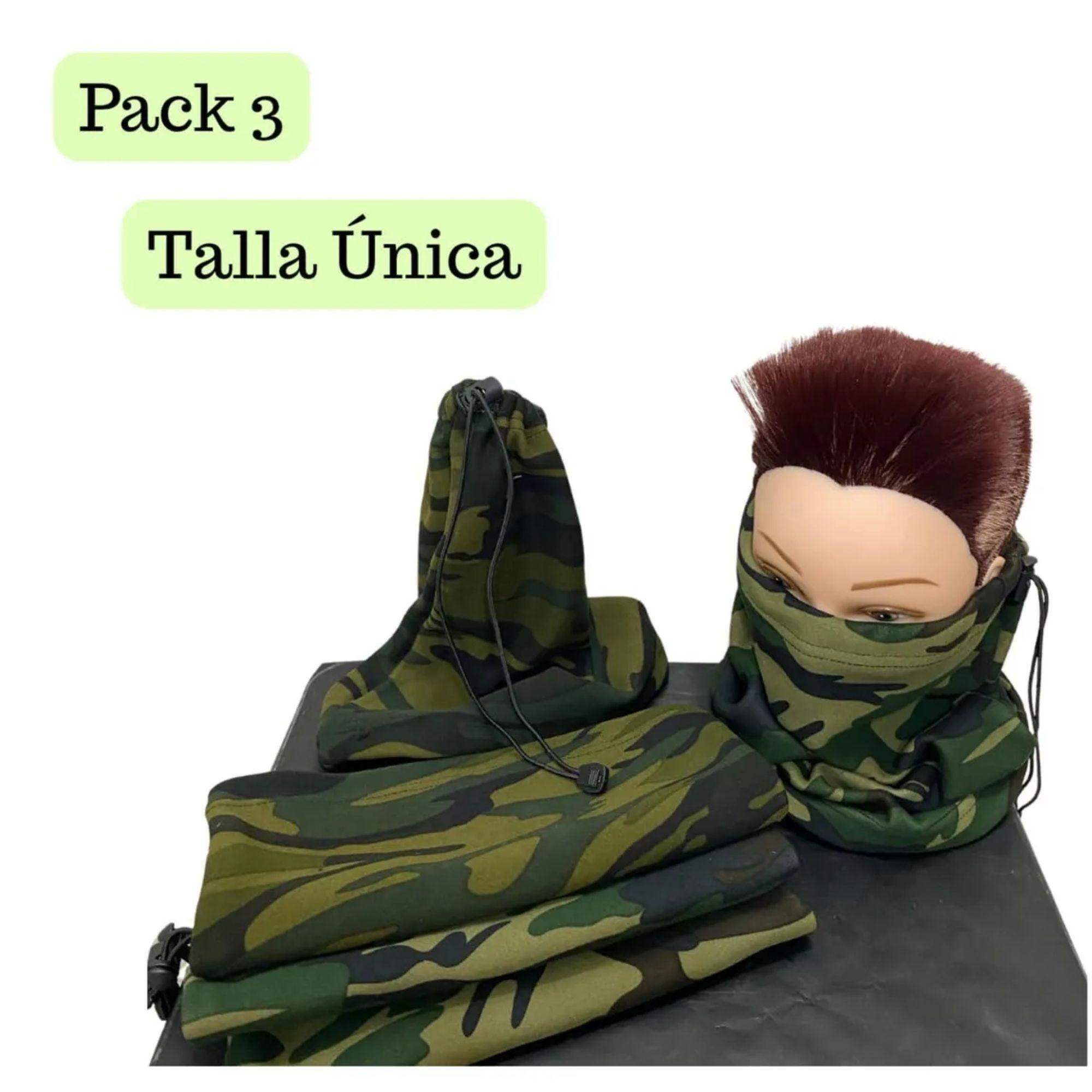 Set 3 Cuello Polar Camuflaje  Bandana Polar Unisex Ajustable Invierno-2