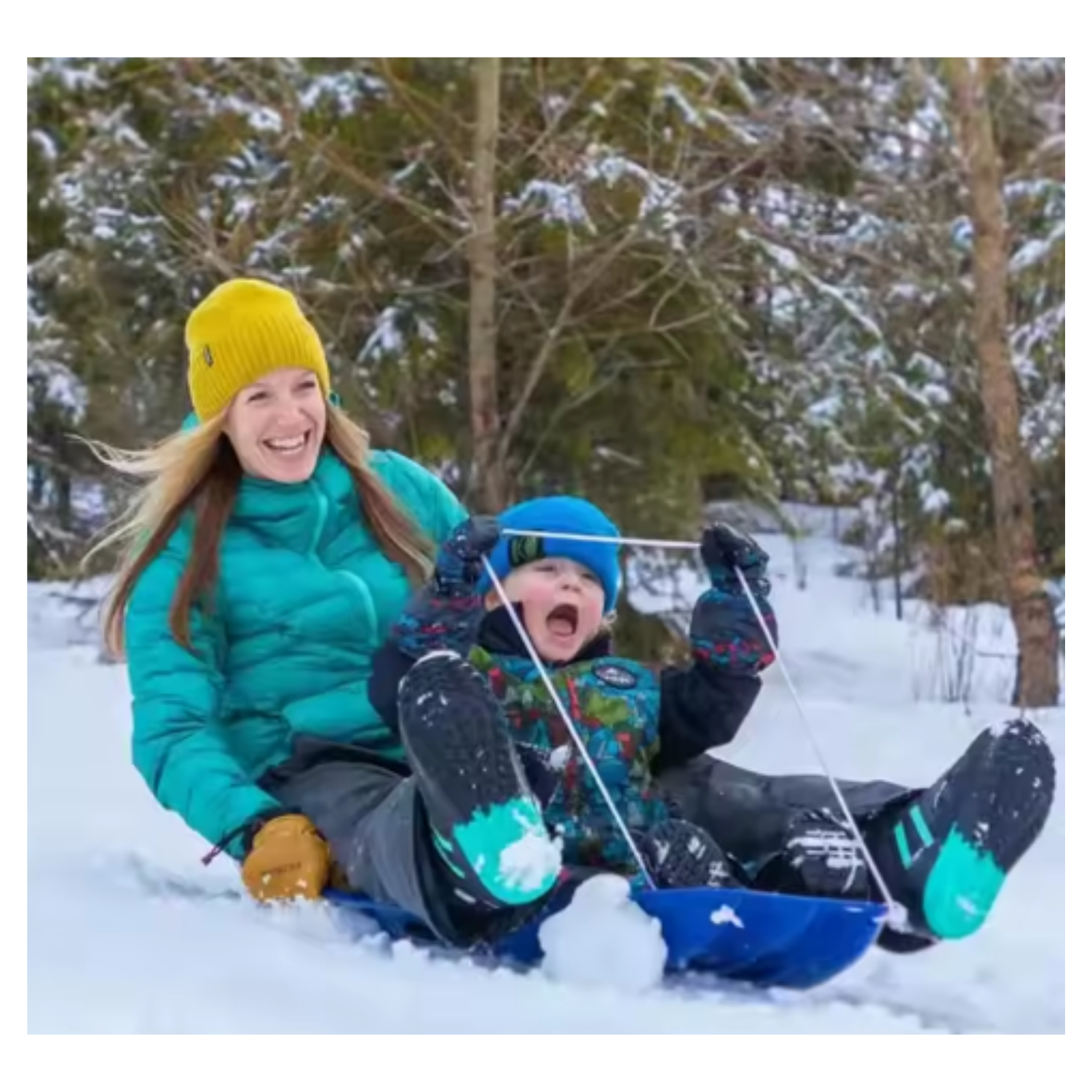 Trineo Mediano Deslizante De Nieve Para Niñosyniñas Invierno-6