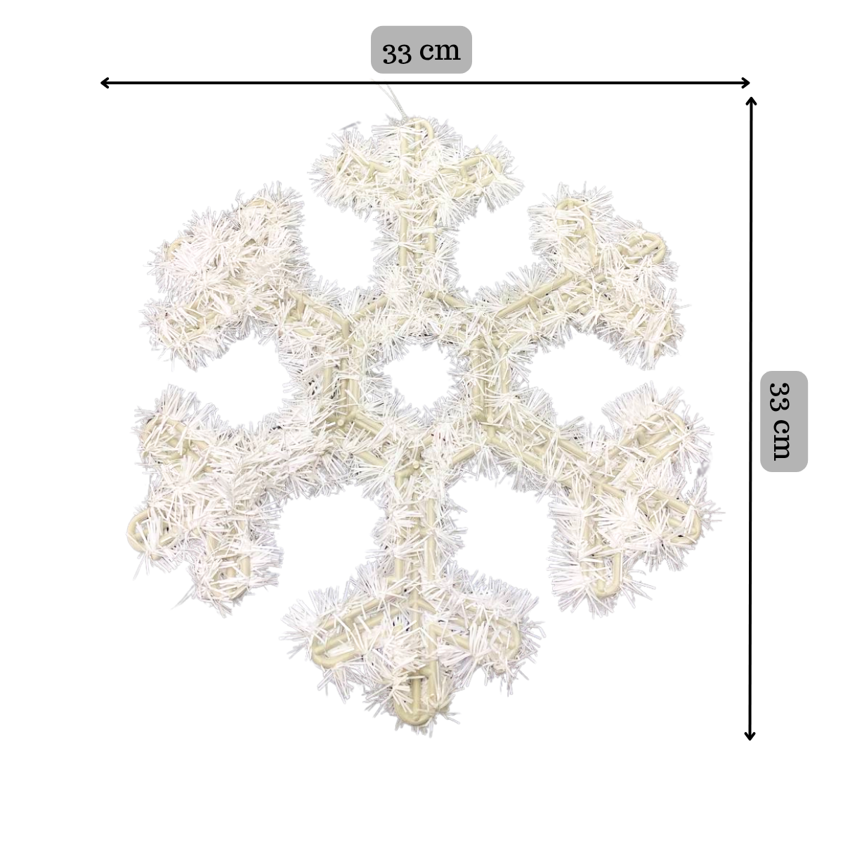 Pack 6 Colgante Copos de Nieve Adorno Para Puerta De Navidad 2025-3