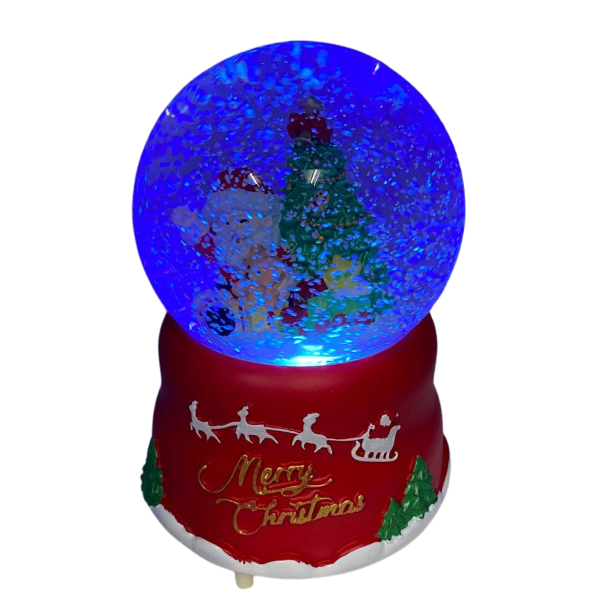 Esfera Bola Navidad Y Nevado Papa Noel Regalo Navidad 2025-3