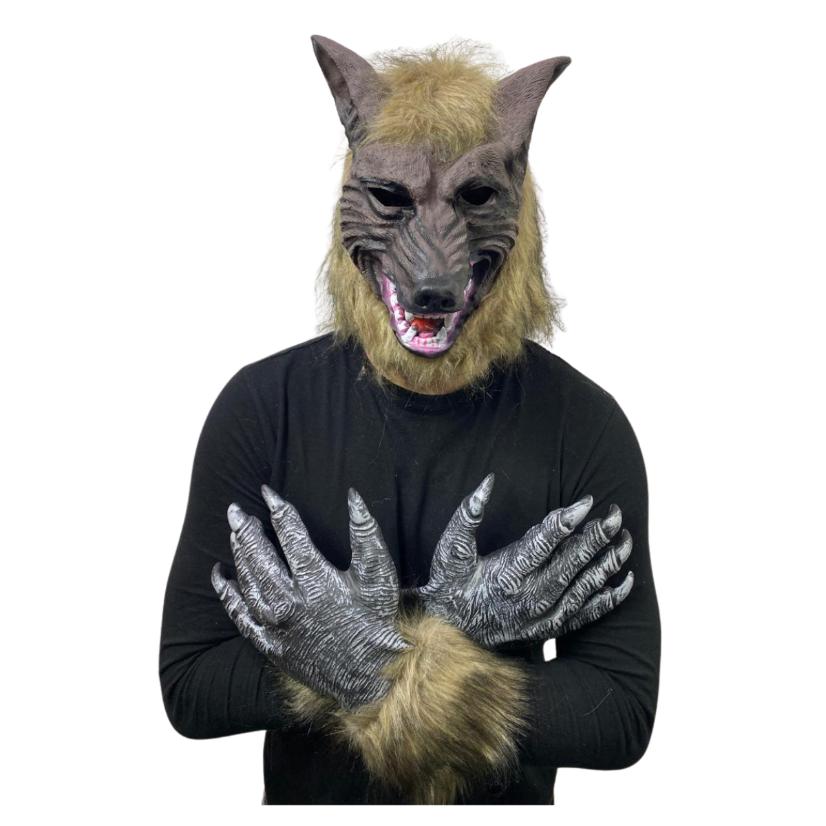 Máscara Hombre Lobo Cosplay Disfraz Halloween 2025-0