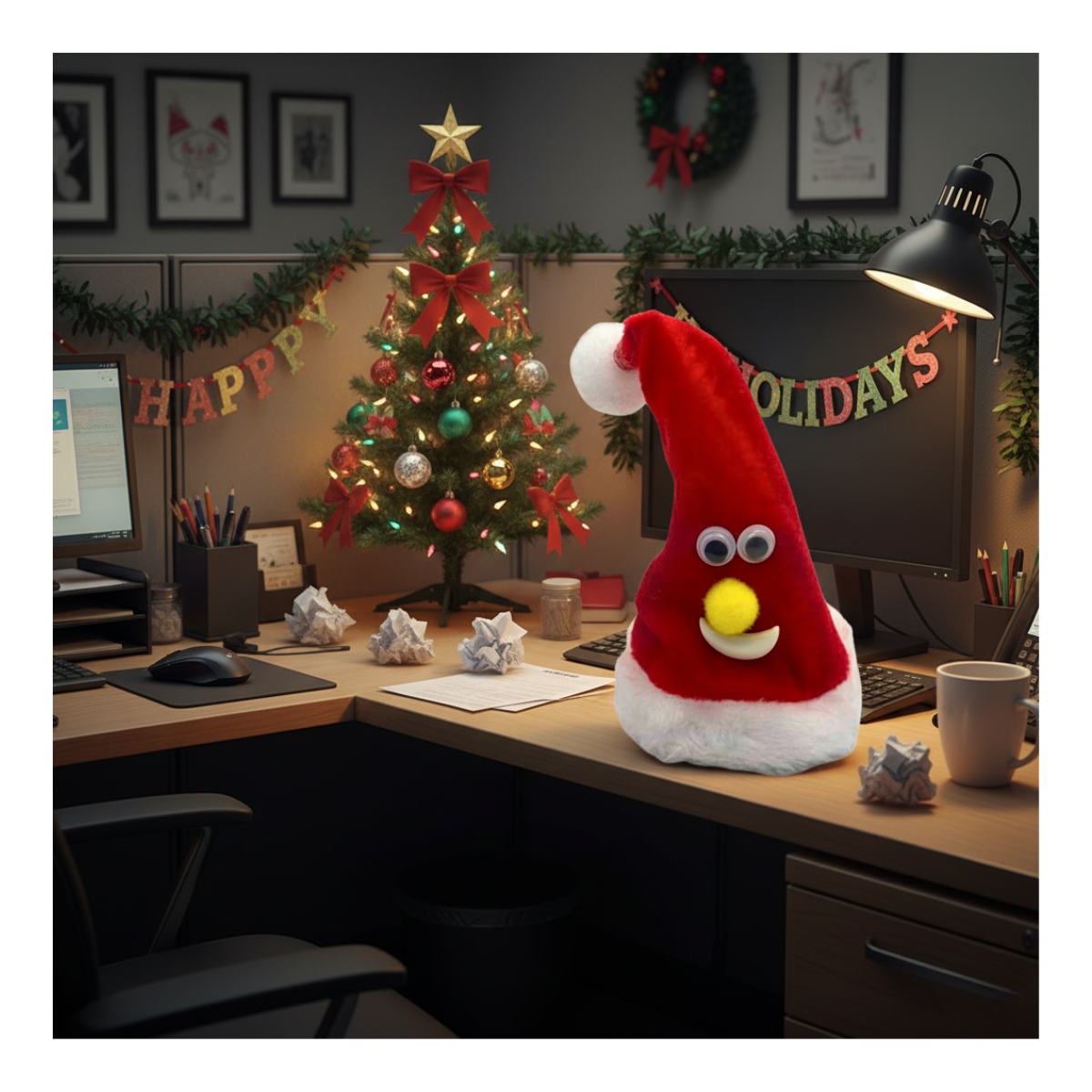 Mini Adorno Navidad Bailarín Con Movimiento Y Música Navidad 2025-5