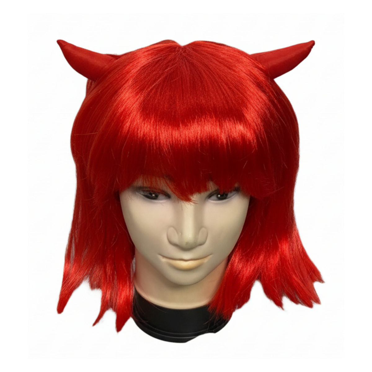 Peluca De Diablita Roja Noche Brujas Halloween 2025-2