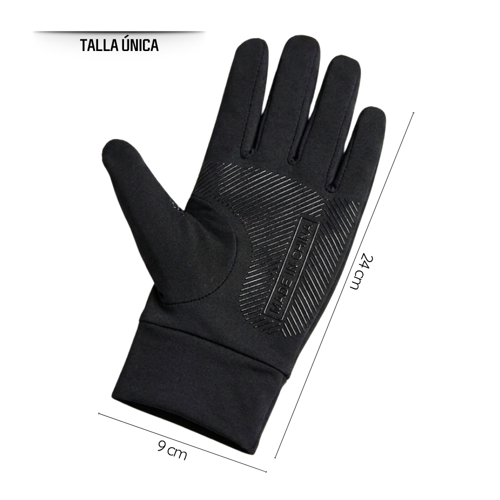 Set Antiviento Moto Balaclava Con Orificio Auricular y Guantes-7