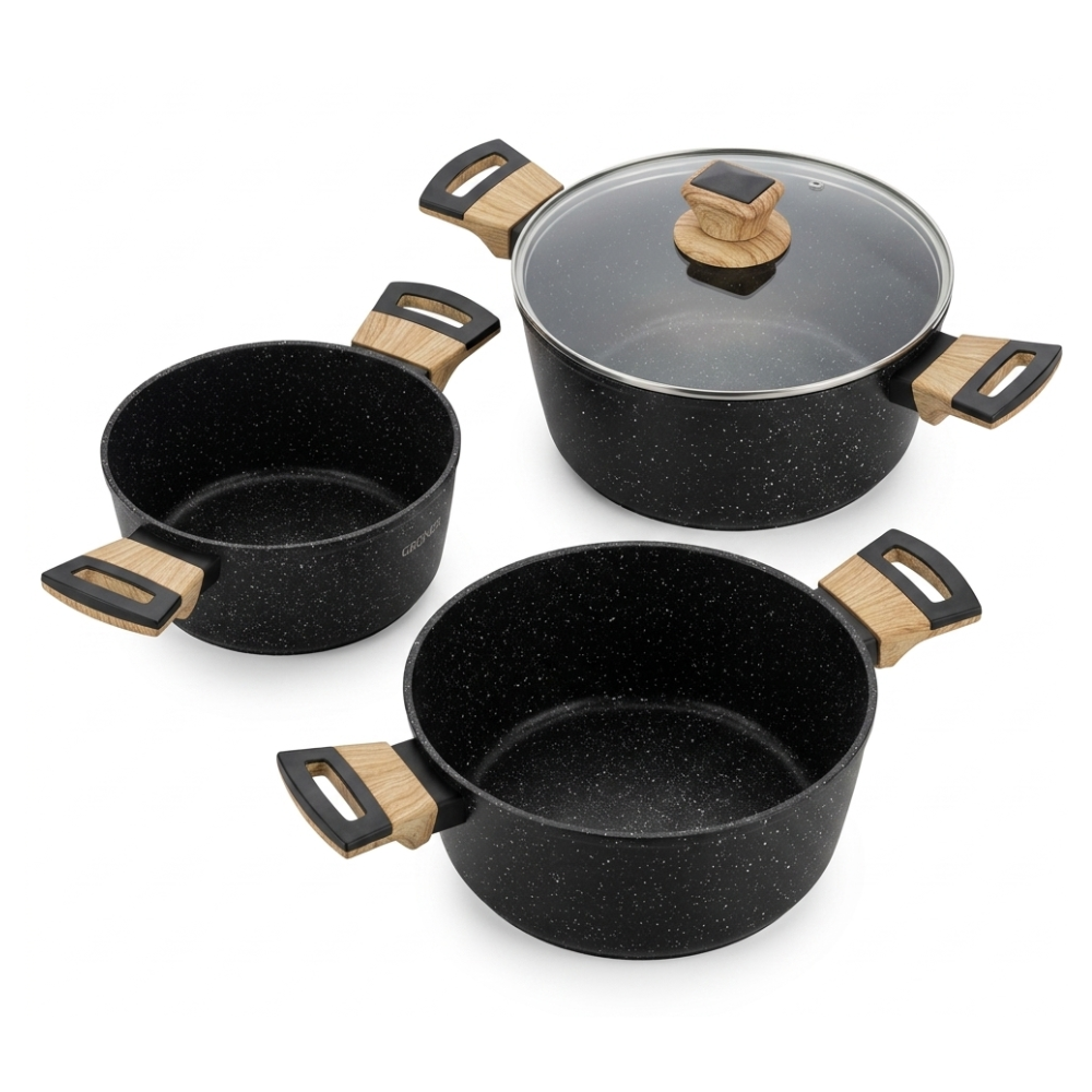 Set Cocina Premium Antiadherente Cerámico Ollas Y Sartenes-4