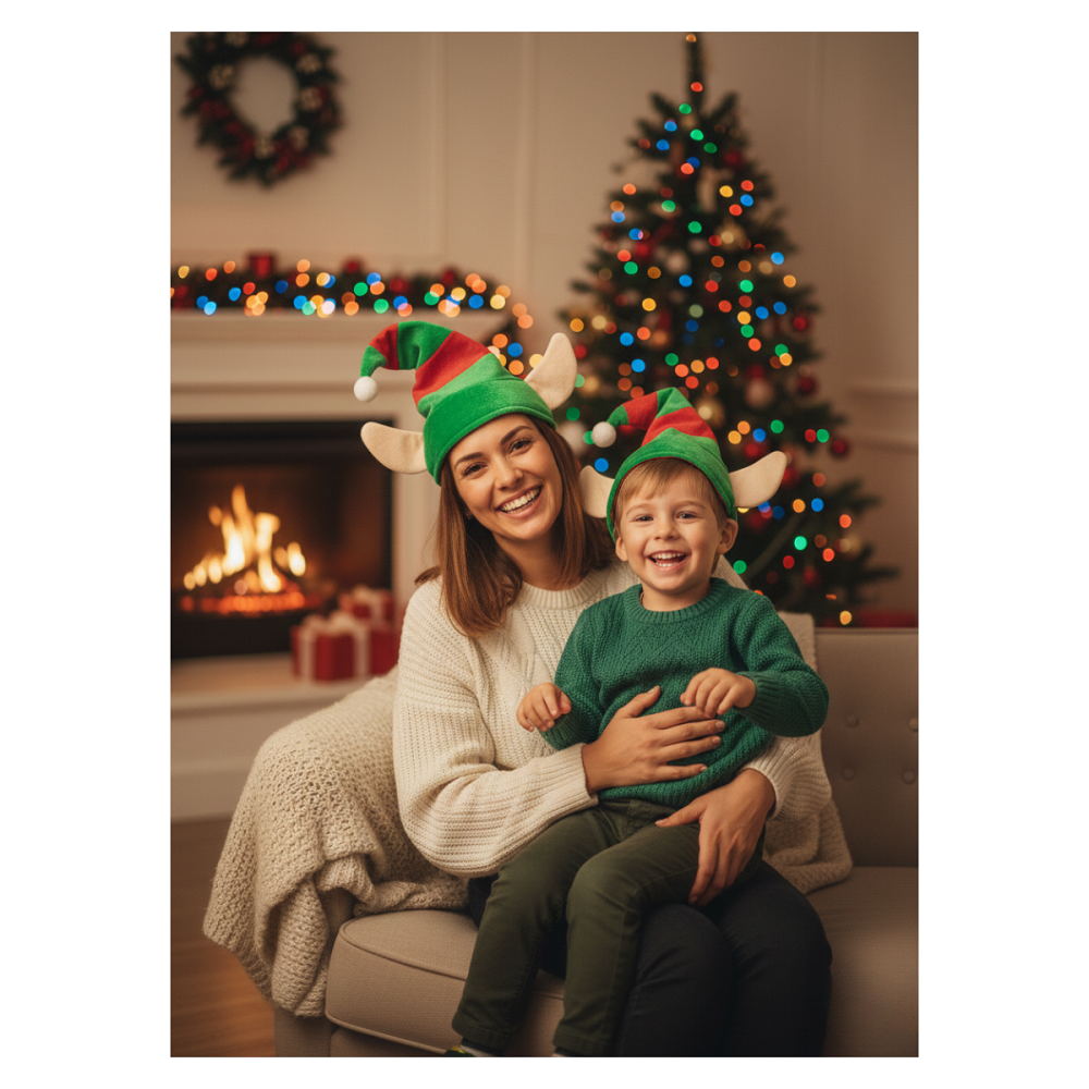 Gorro Duende Elfo Con Orejas Navideño Talla Única Navidad 2025-3