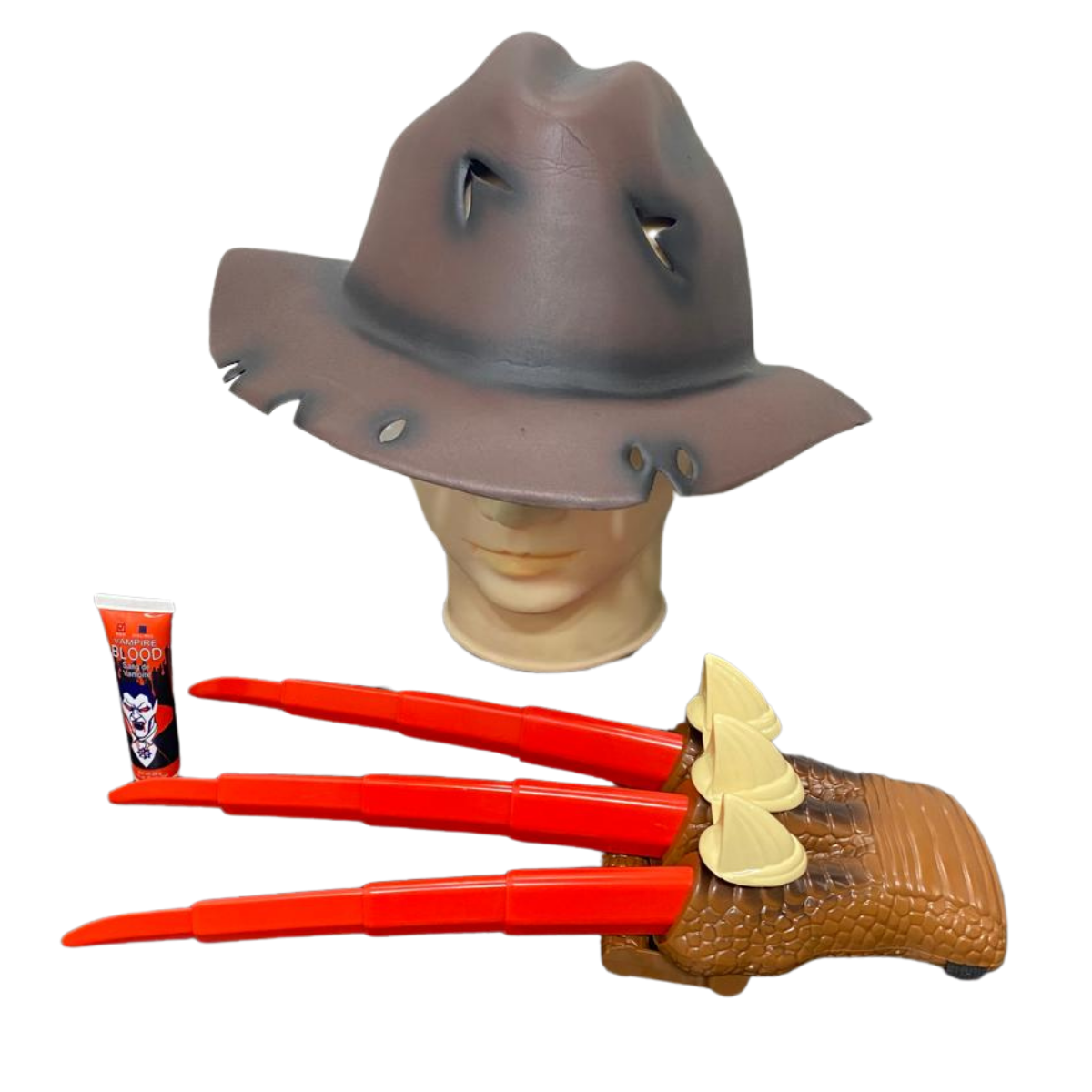 Set Disfraz (Sombrero+Garra+Sangre Artificial) Halloween 2025-0