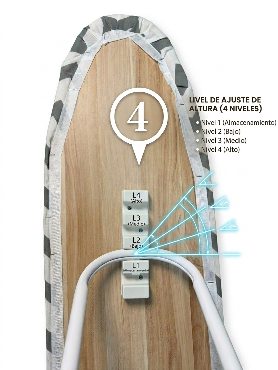 Tabla De Planchar Básica Hojas 106x30 Cm-6
