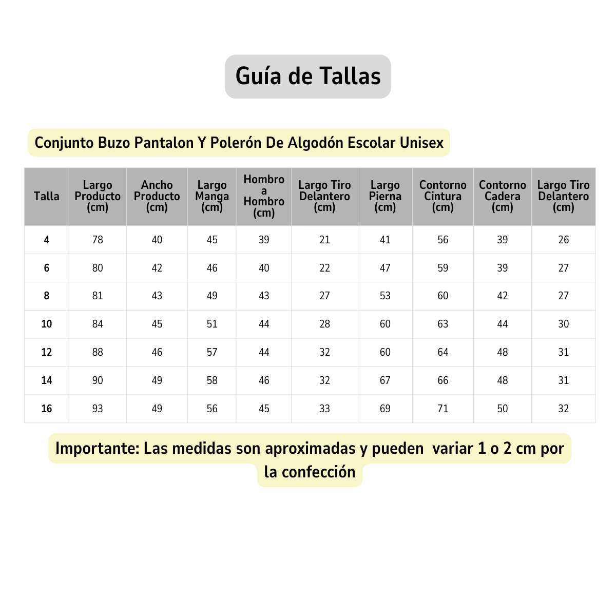 Pack 2 Buzo Completo Poleron Y Buzo Niño Escolar-6