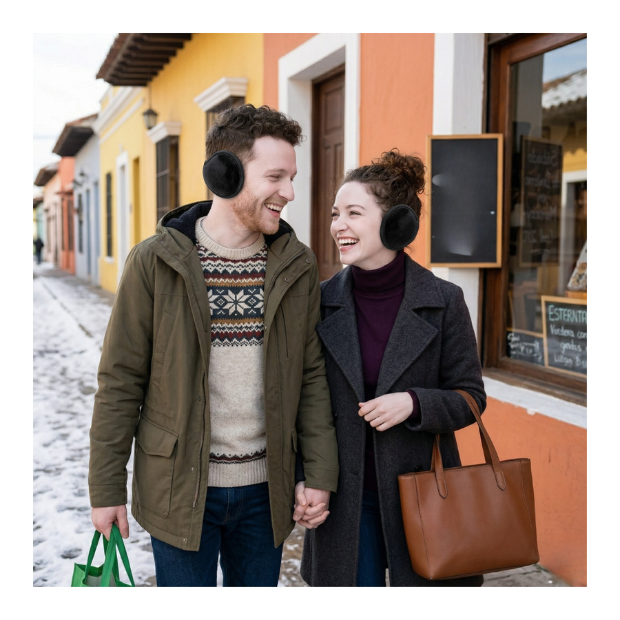 Orejera Polar Nuca Ajustable Unisex Invierno-6