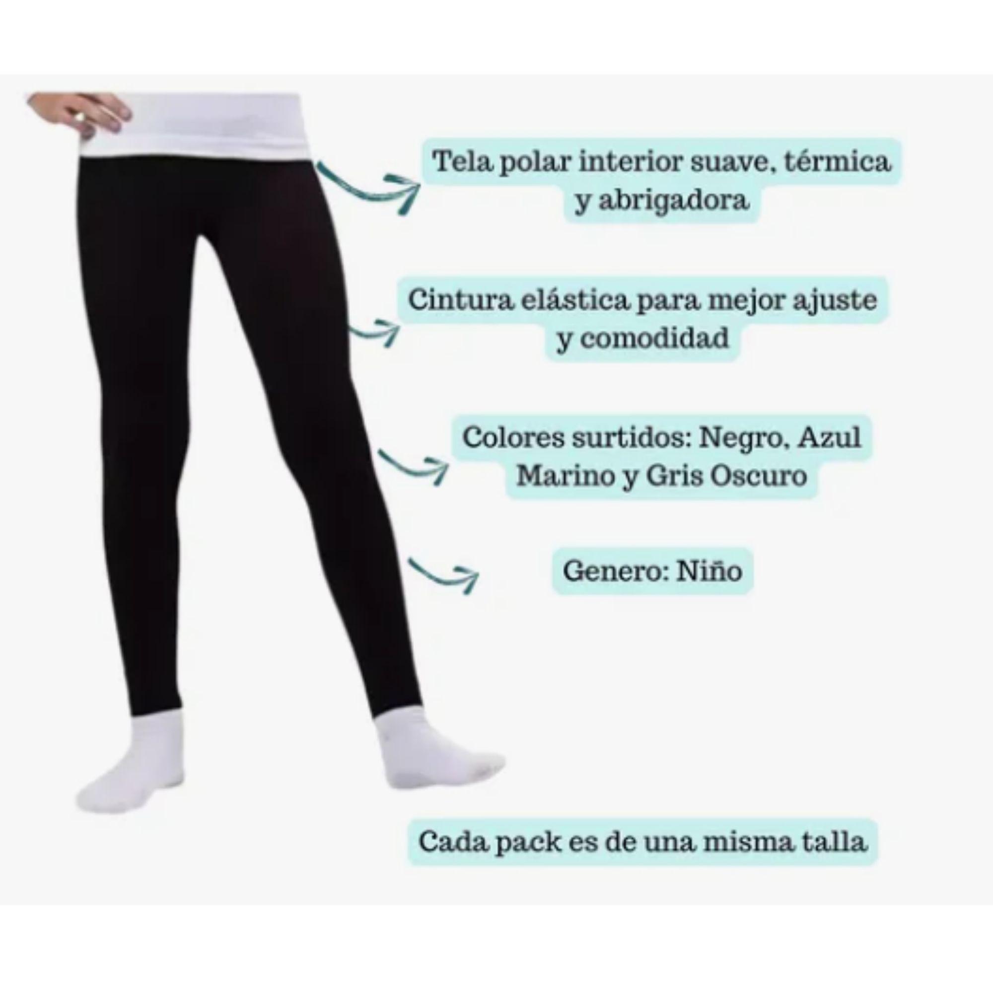 Pack 4 Panty Calza Para Niño Térmico Polar Invierno-2