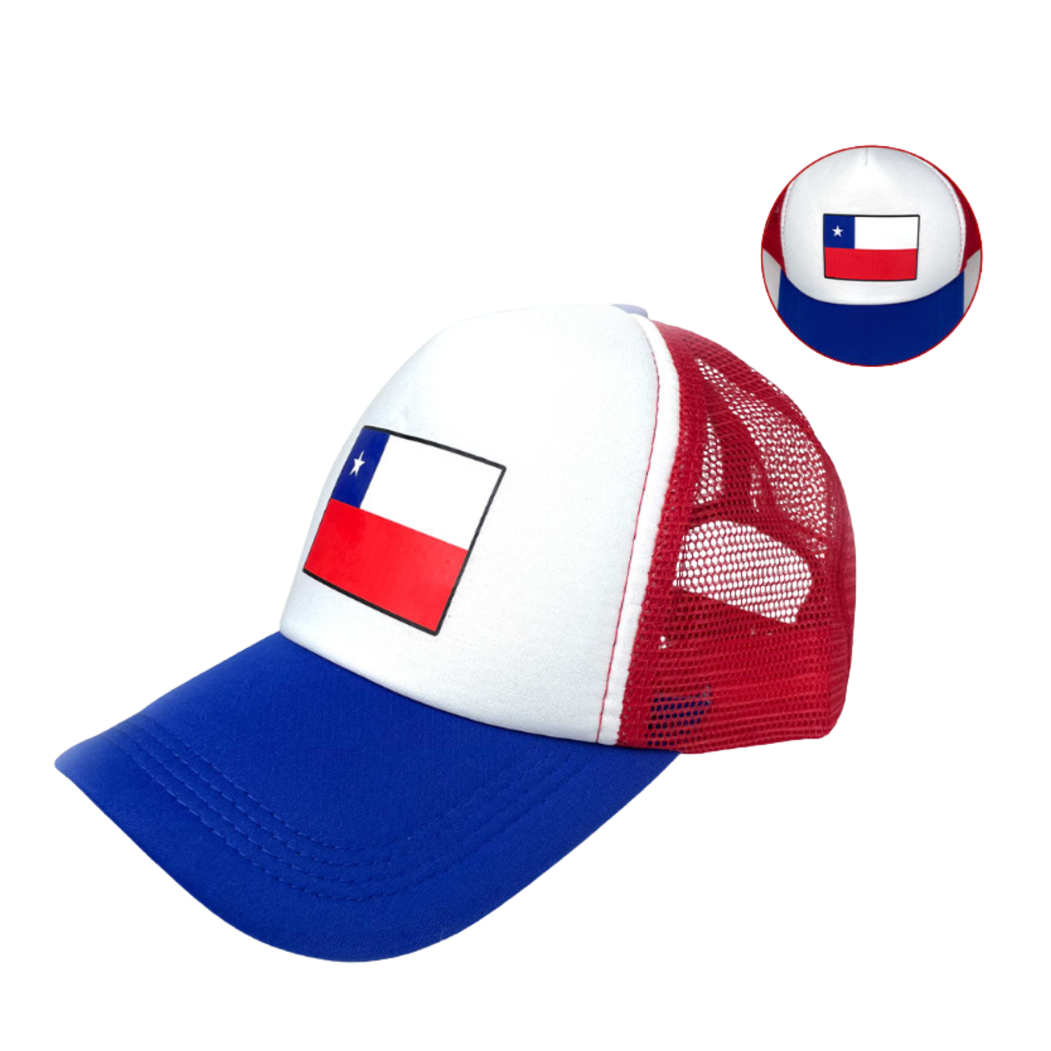 Gorro Jockey Tricolor Chile Regalo Unisex Fiestas Patrias-0