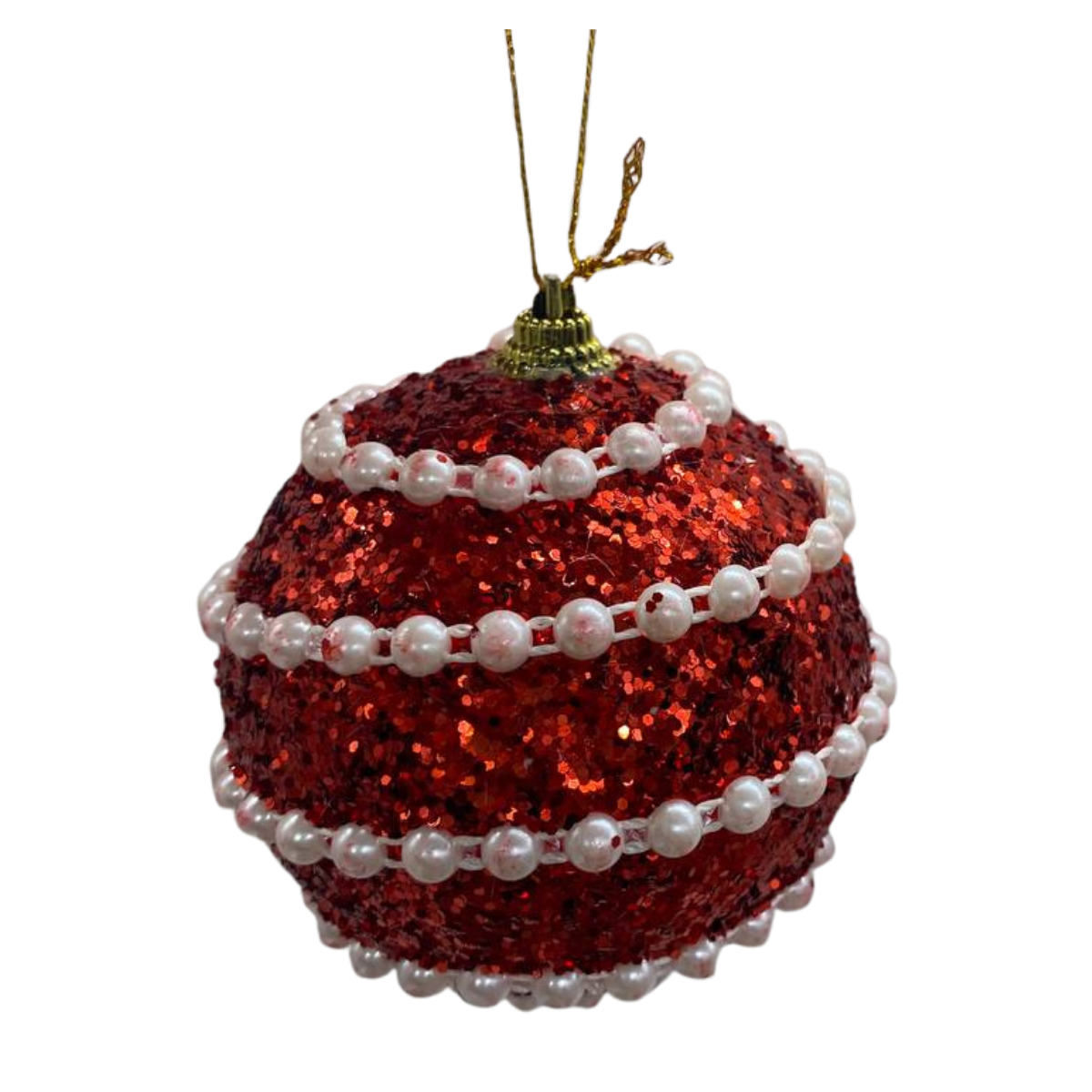 Set 9 Esferas Navideñas Bambalinas Decoracion 8cm Navidad 2025-3