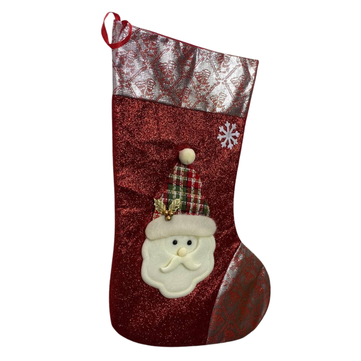 Bota Navideña Viejito Pascuero Grande Modelo 2 Navidad Decoración-2