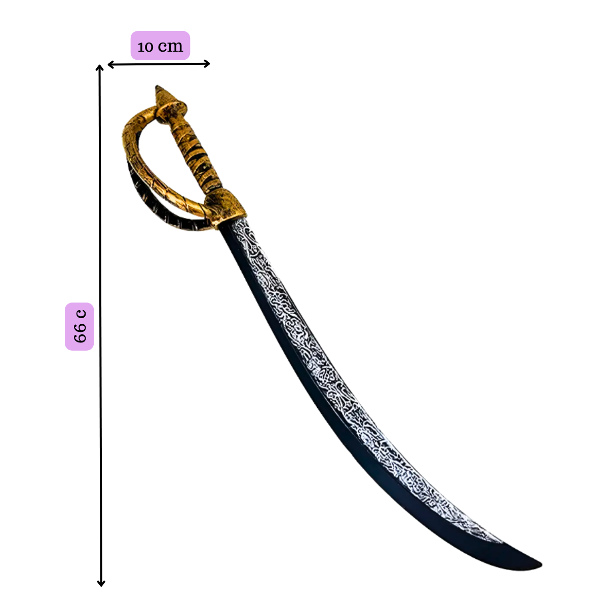 Máscara Pirata Terror + Sable Noche Brujas Halloween 2025-3