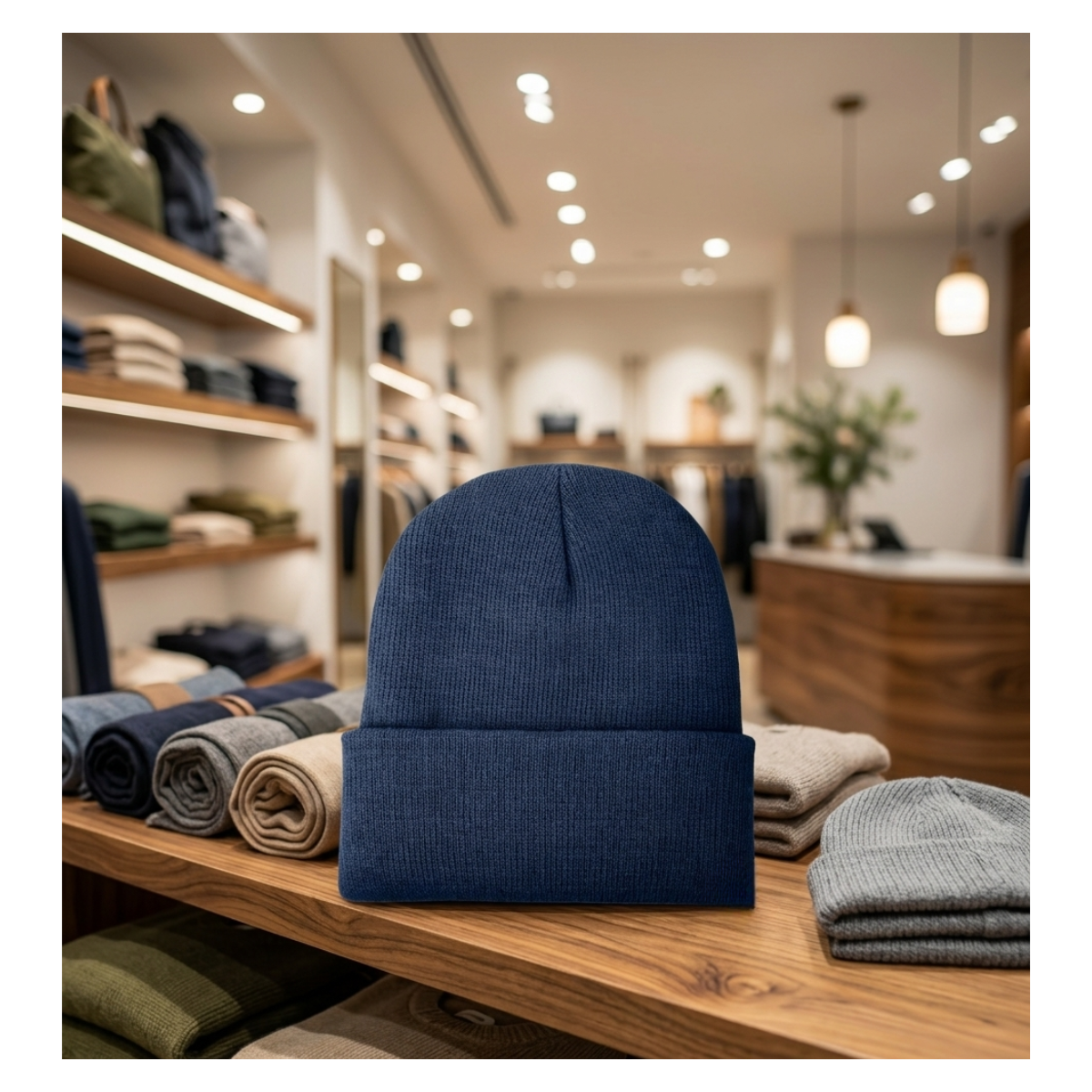 Gorro Beanie De Lana Hombre Mujer Térmico Con Forro Polar-2