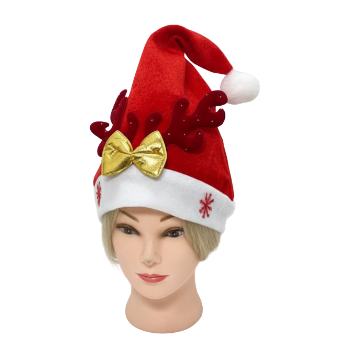 Gorro Navidad Reno Terciopelo Accesorio Navidad 2025-2