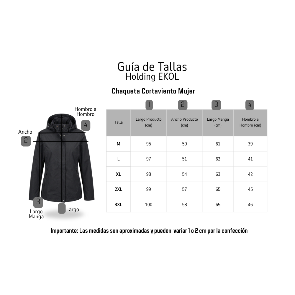Chaqueta Cortaviento Mujer con Capucha Ajustable y Cuello Alto-6