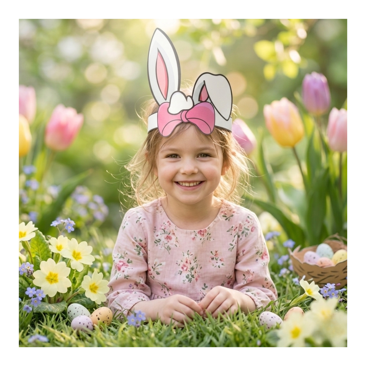 Pack 50 Cintillos Orejas De Conejo Pascua Resurrección Cartón-3