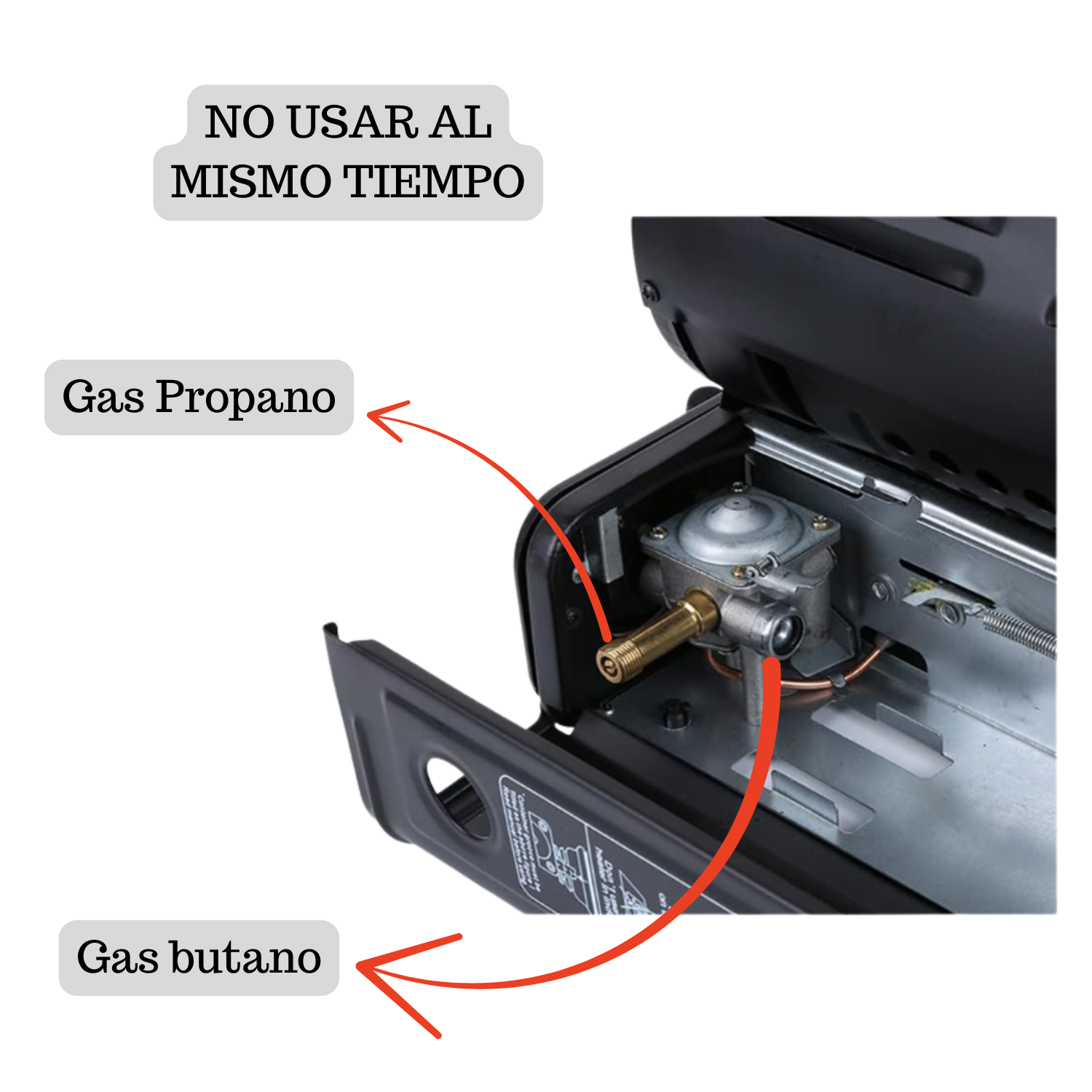 Calefactor Estufa A Gas Portátil Supervivencia Camping-3