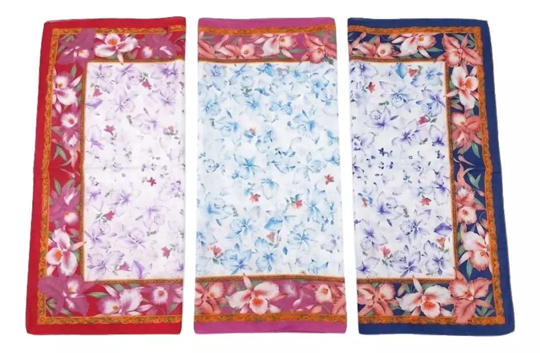 Set de 12 Pañuelos de Algodón para Dama Estampado Floral-4