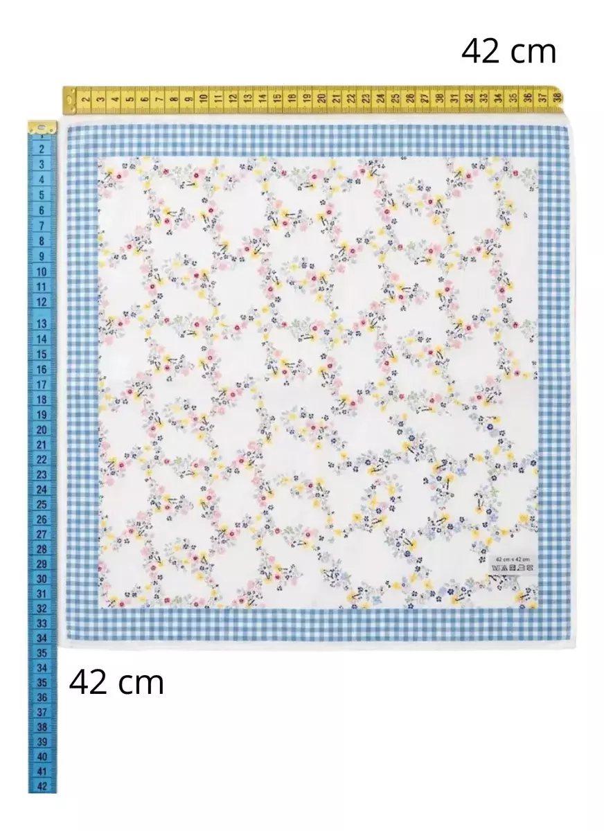 Set de 12 Pañuelos de Algodón para Dama Estampado Floral-5
