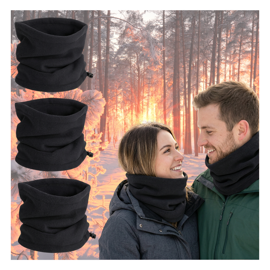 Pack 3 Cuellos Polar Suaves Calentadores Cómodos Unisex-2