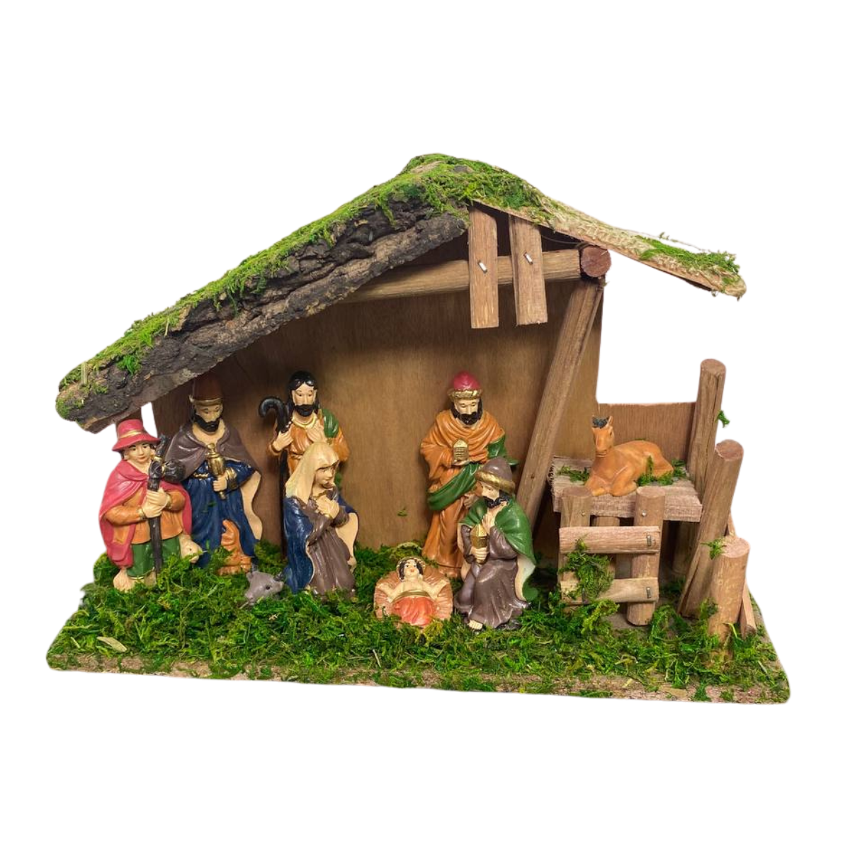 Pesebres Navideños De Madera Nacimiento Hogar Navidad 2025-3