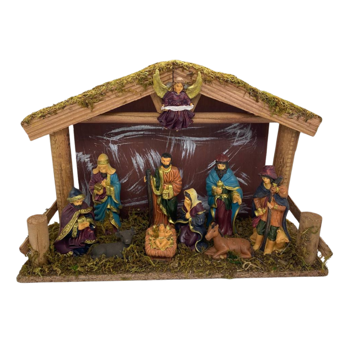 Pesebres Navideños De Madera Nacimiento Hogar Navidad 2025-4