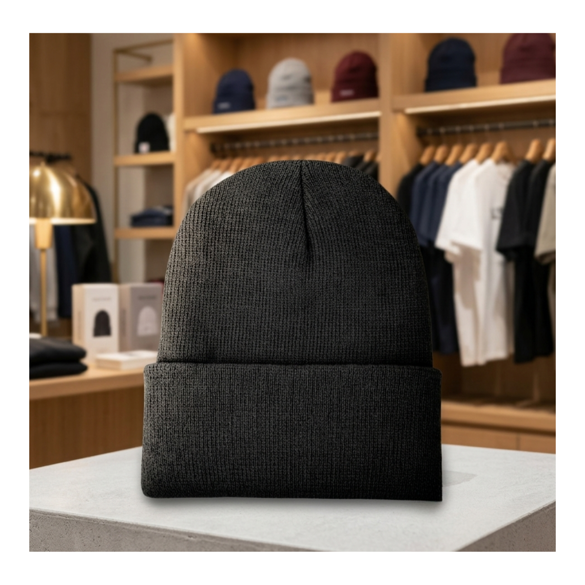 Pack 12 Gorros De Lana Invierno Hombre Mujer Con Interior Polar-3