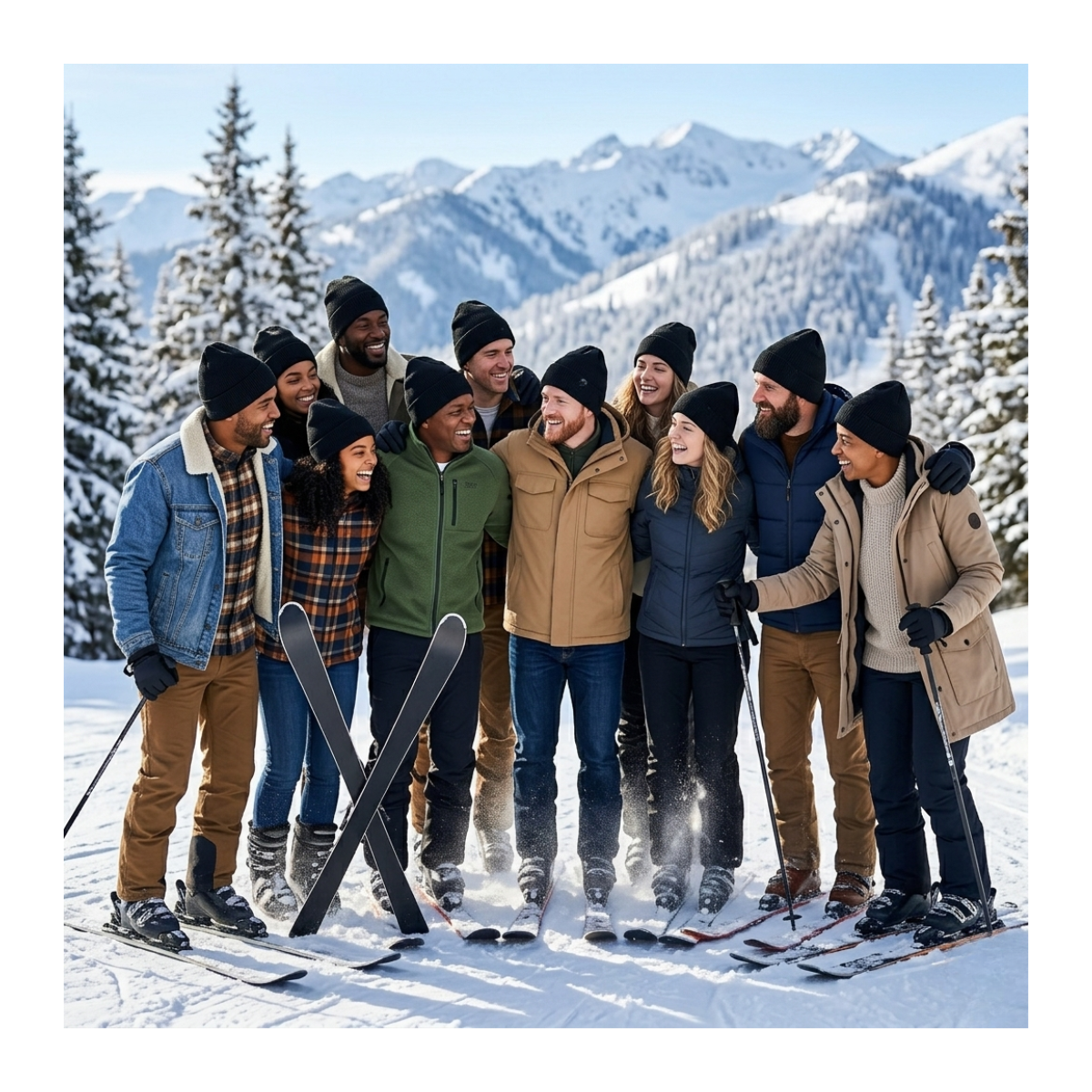 Pack 12 Gorros De Lana Invierno Hombre Mujer Con Interior Polar-4