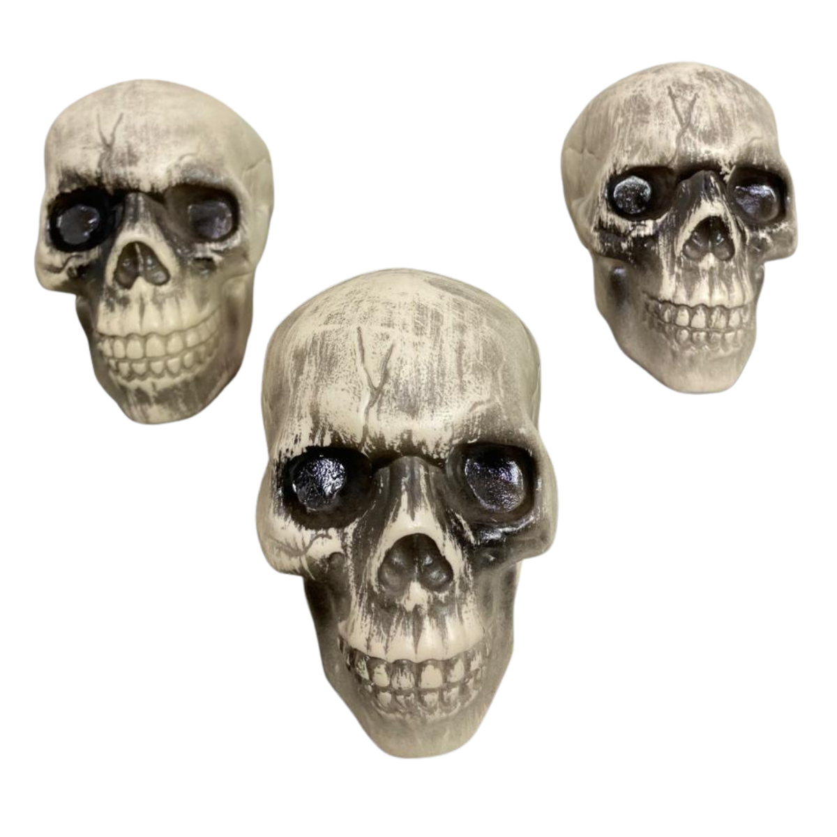 Pack 3 Calaveras Decoración Fiestas Halloween 2025-0