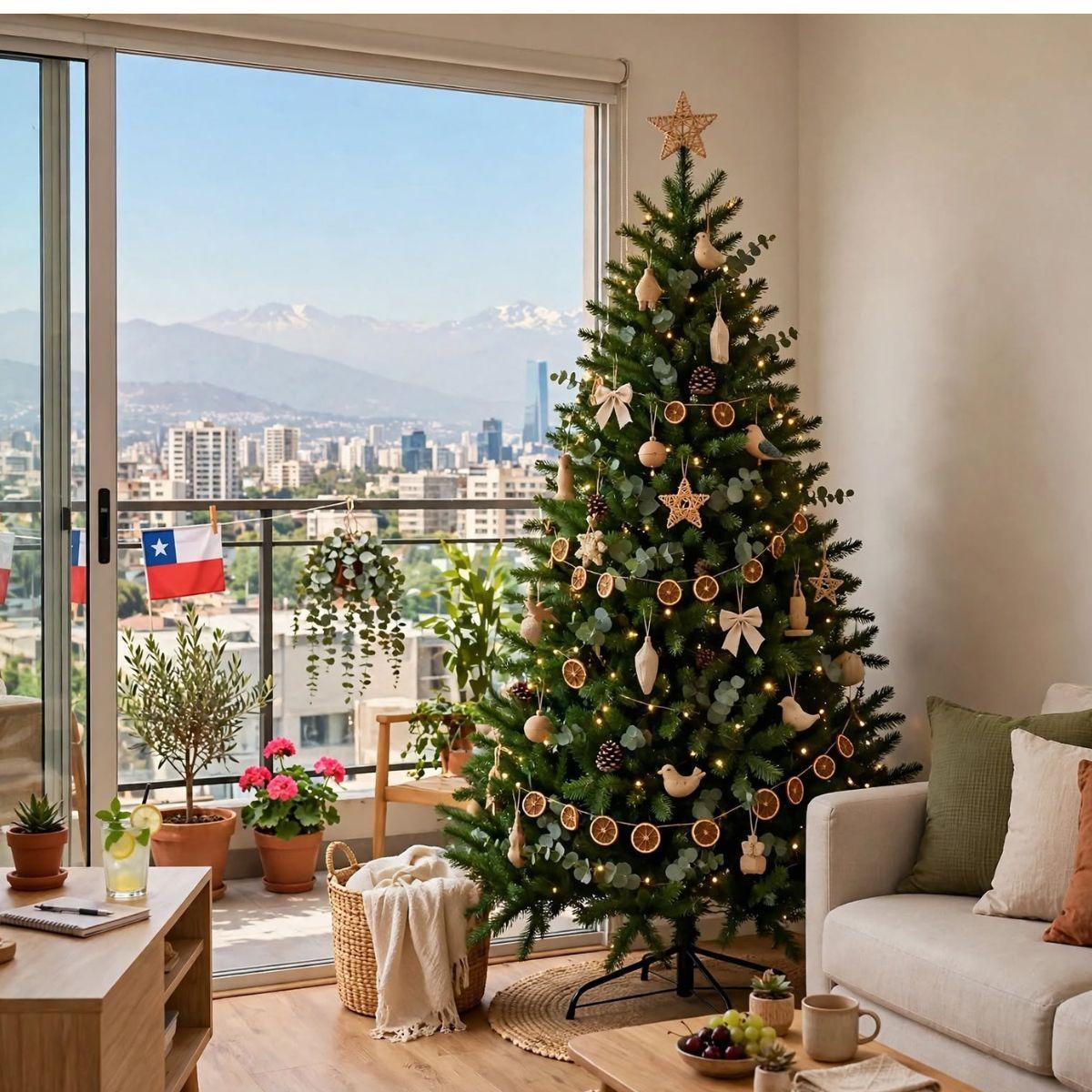 Arbol de navida pino verde artificial 210 cm-0