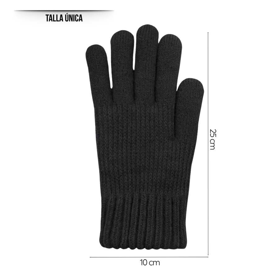 Pack 12 Guantes De Lana Térmico Para El Frío Con Chiporro-3