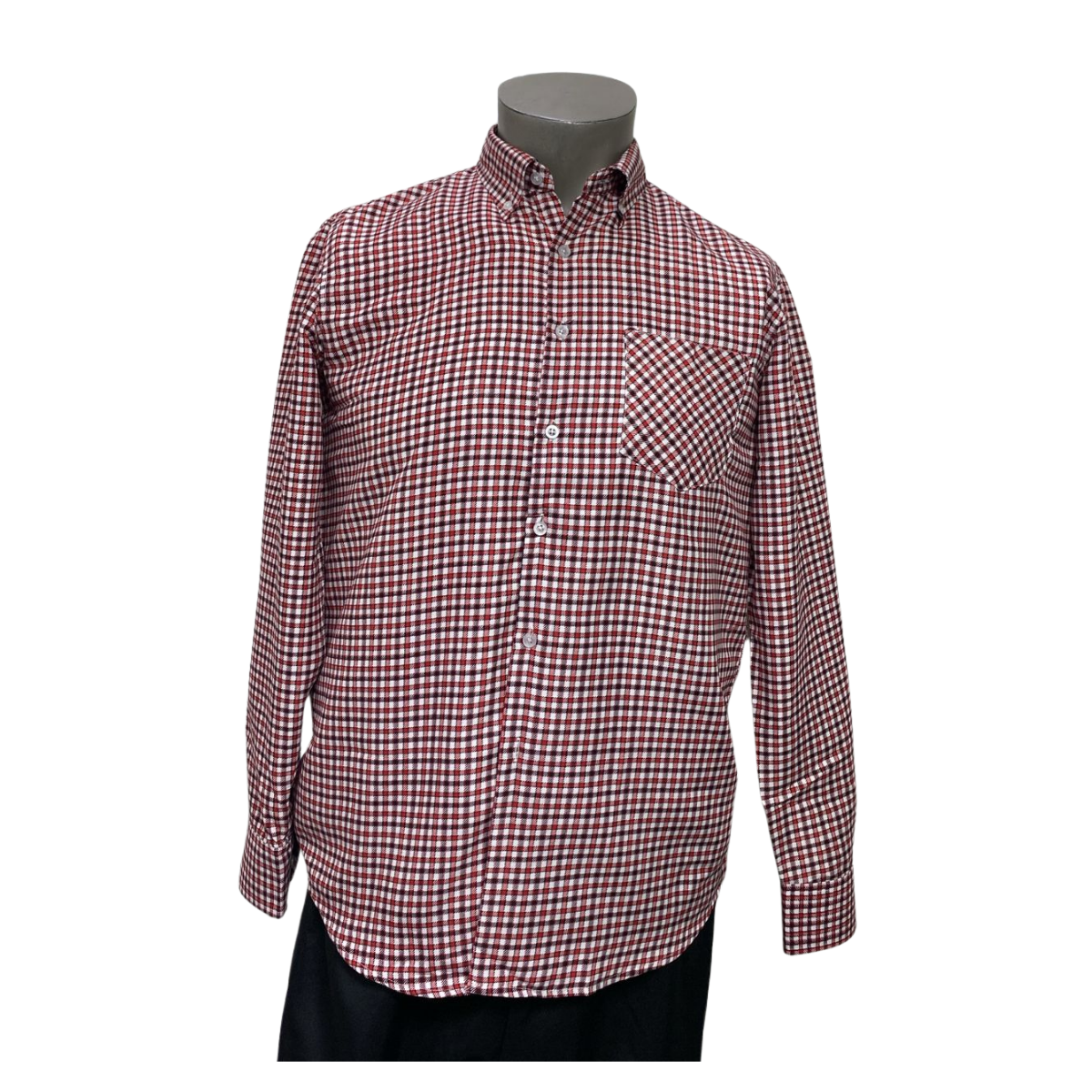 Camisa Cuadrille Para Traje Huaso Hombre Fiestas Patrias Blanco Rojo-2