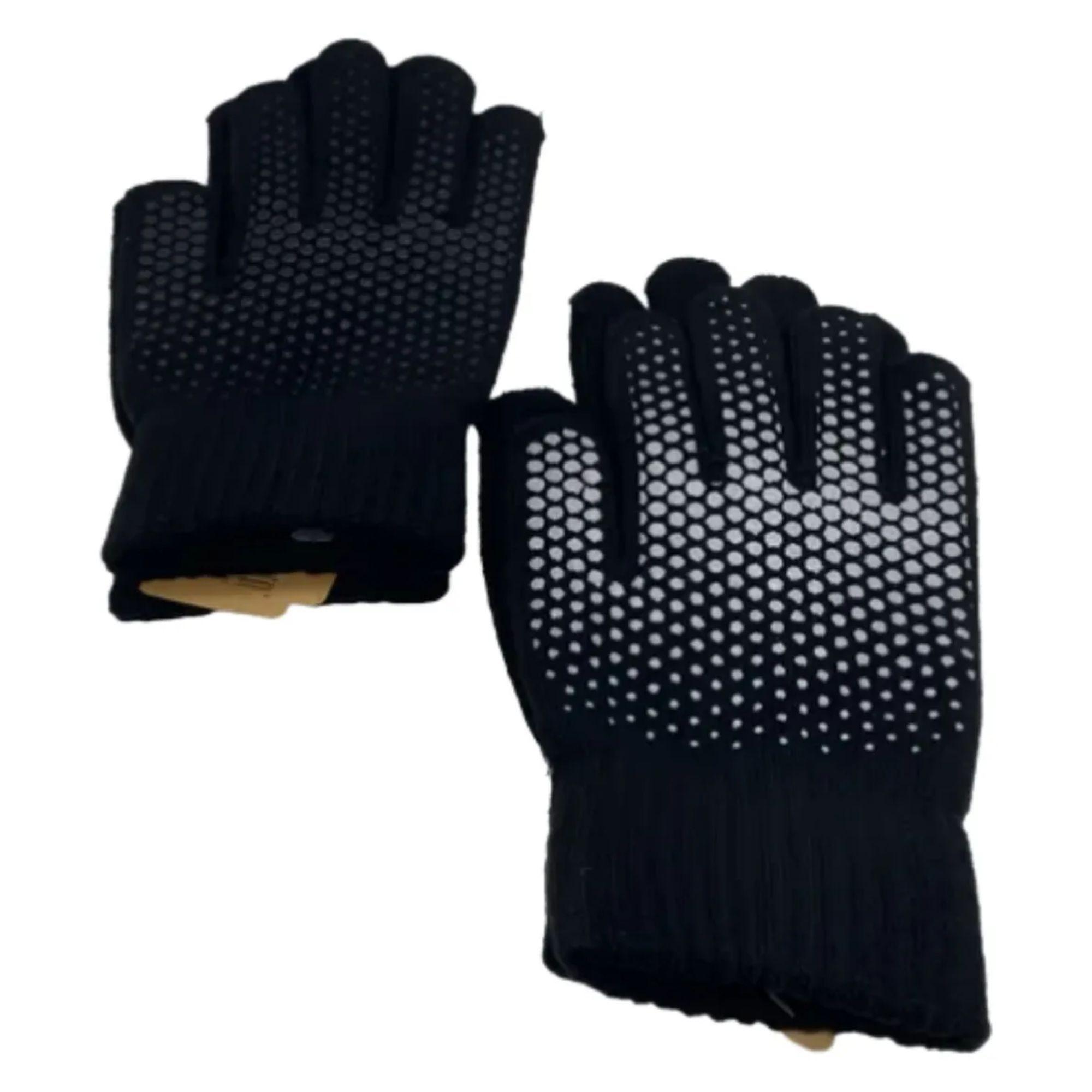 Pack 3 Guantes Touch Para Celulares Antideslizante Unisex Negro -2
