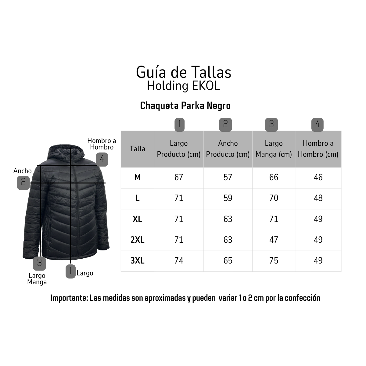Chaqueta Parka Térmica Negra Comodidad y Calce Perfecto-7