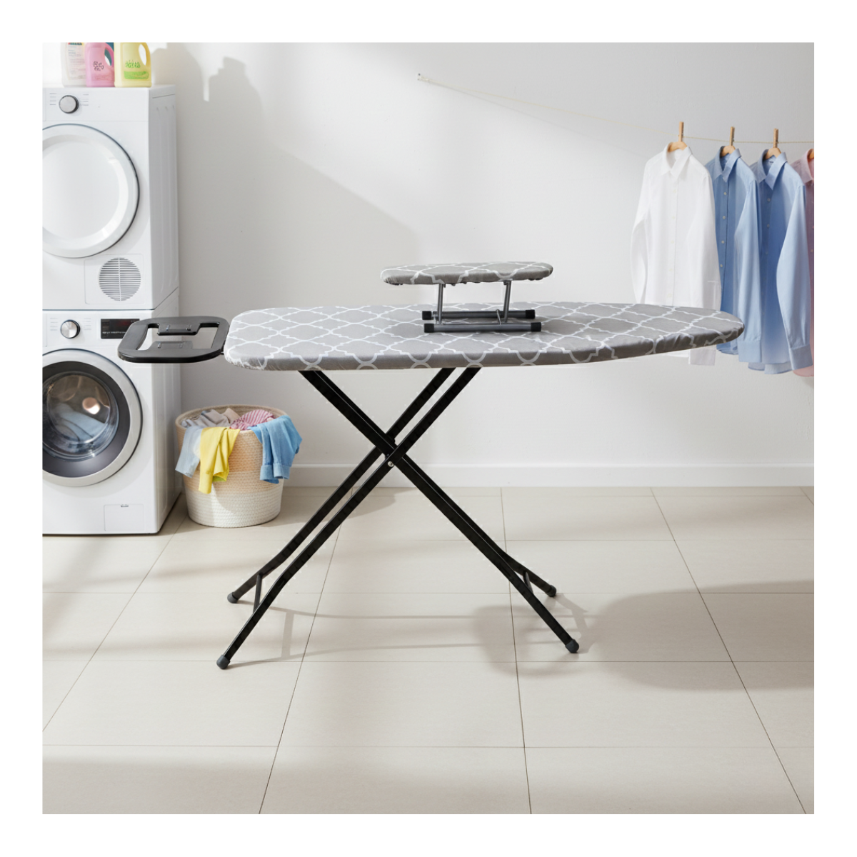 Tabla De Planchar Mesa De Planchar Home Metal Pp Tela Incluye Mini Tabla-0