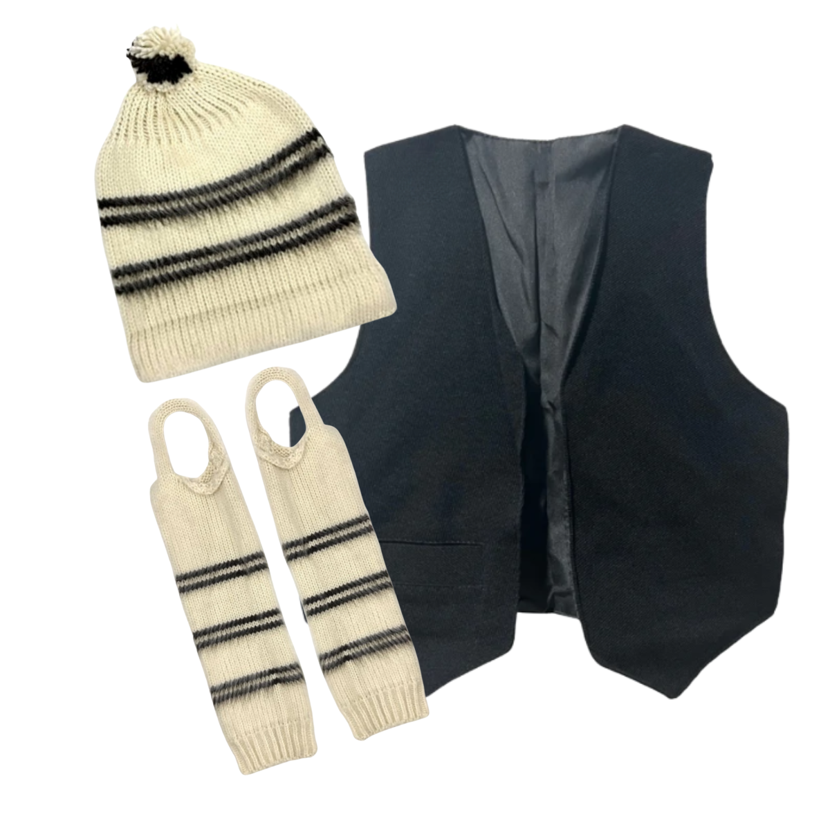 Set Vestimenta Chilote Chaleco Con Gorro Y Polainas-0