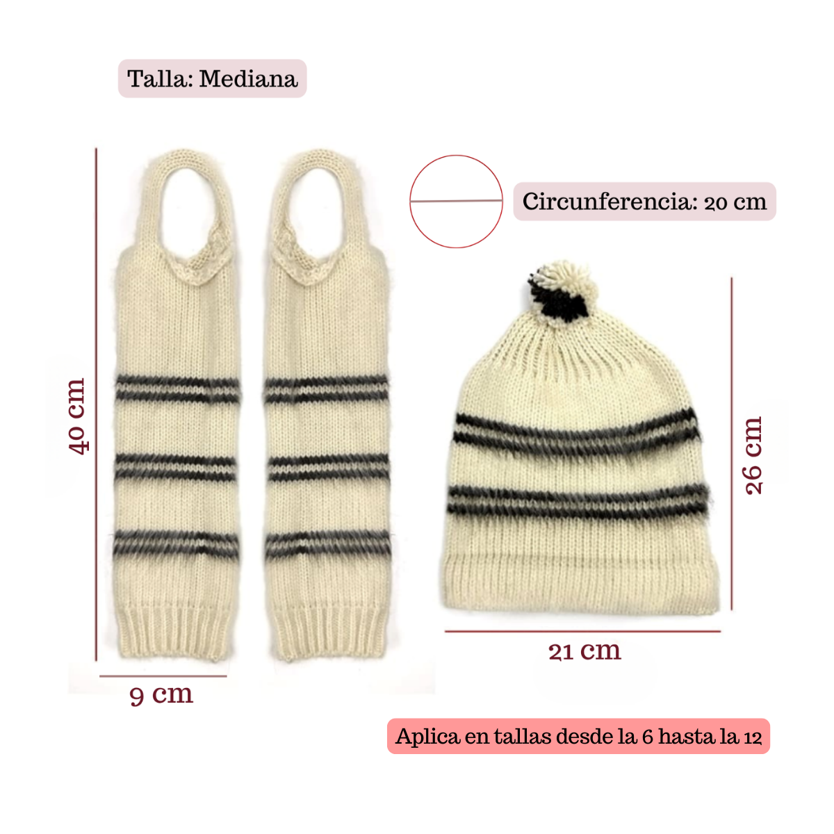 Set Vestimenta Chilote Chaleco Con Gorro Y Polainas-5