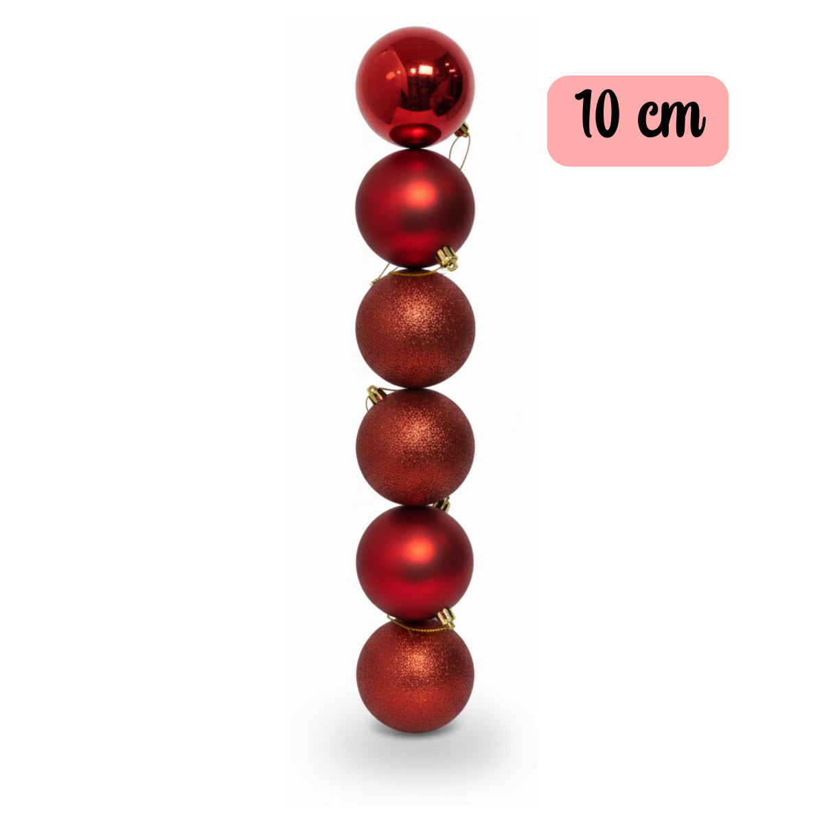 Pack 12 Esferas Navidad 10cm Decoración Colgantes-1