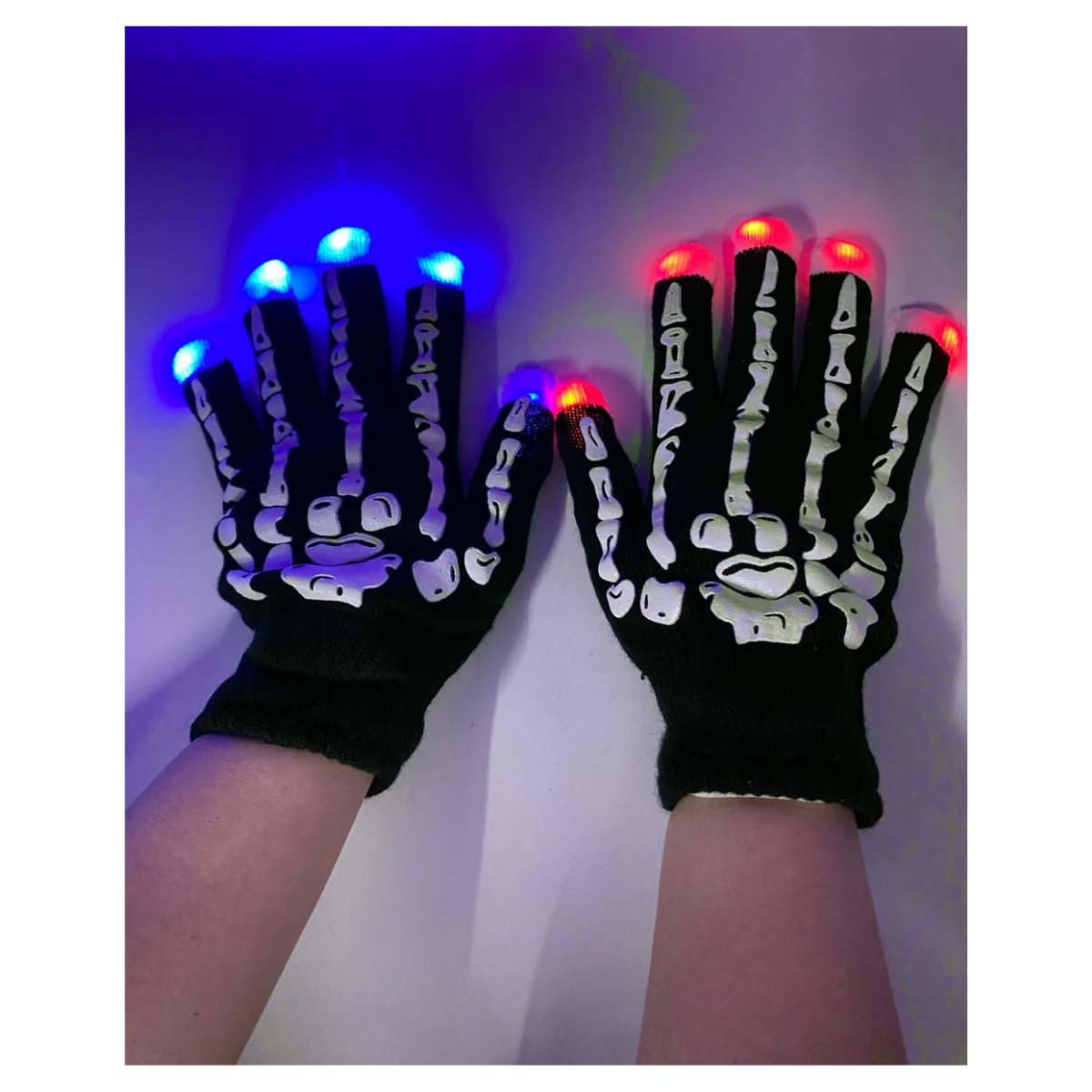 Guantes Esqueleto Con Luces En Los Dedos Halloween 2025-3