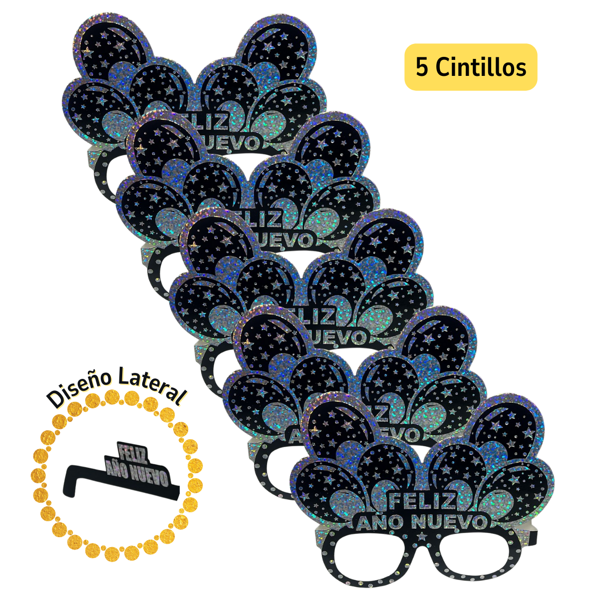 Kit Premium Cotillón Año Nuevo Con Globos 38 Piezas-1